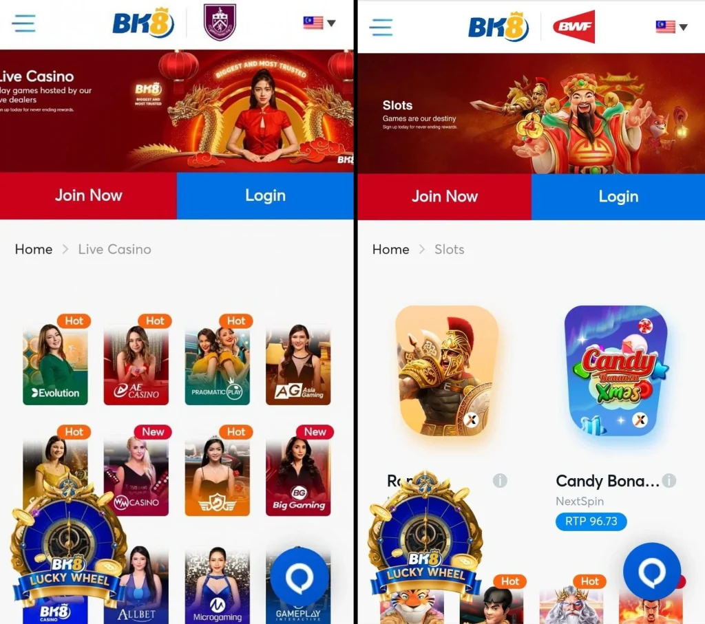 Mobile App BK8